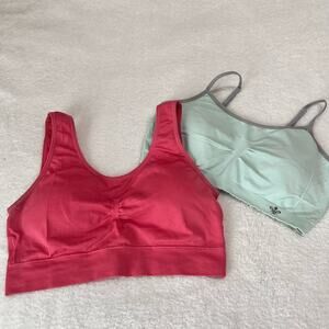 Lily‎ Of France/ Fitwell Active Wear Bra Bundle(2) L/XL Padded